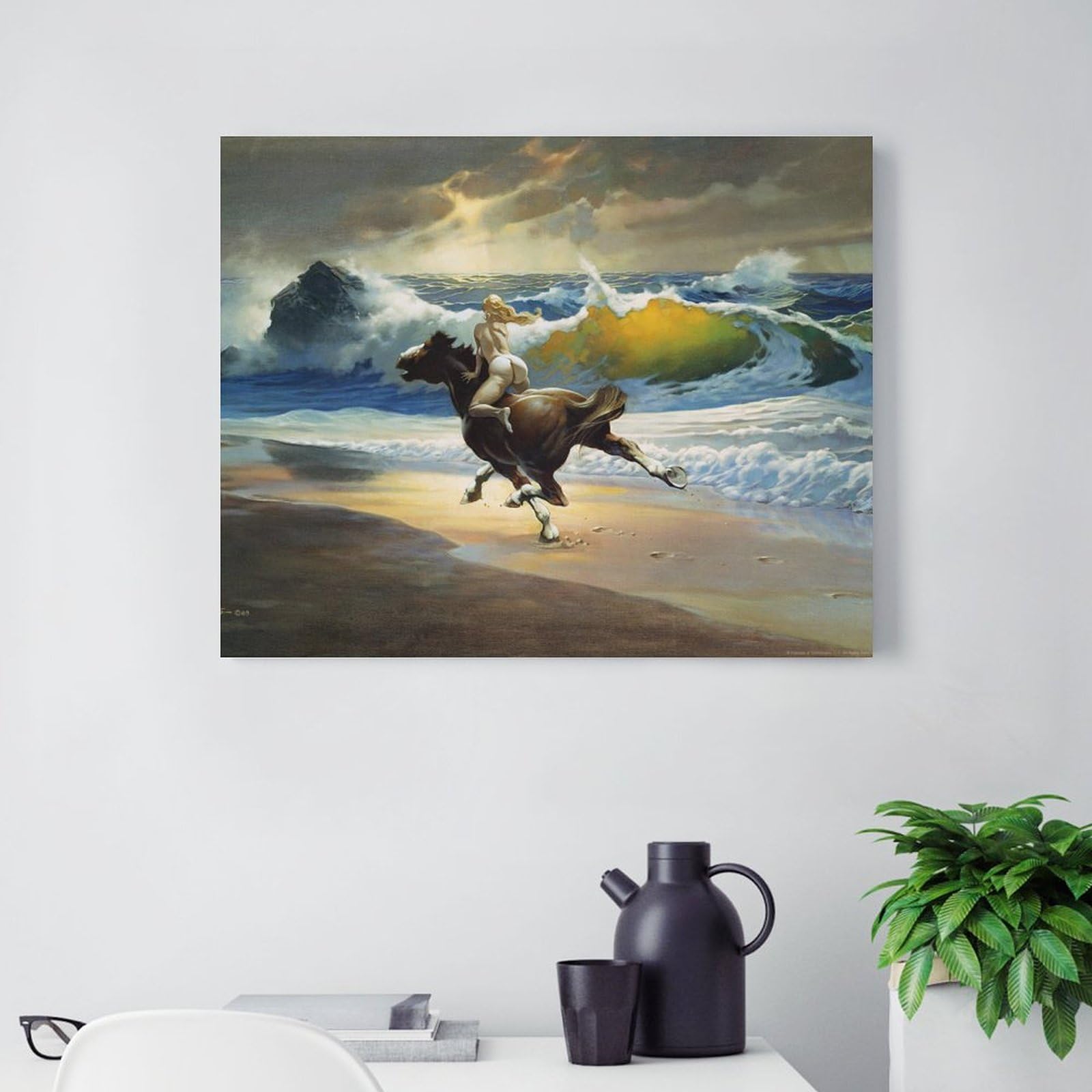 Amazon.com: Wild Ride by Frank Frazetta Artworks Picture Frame